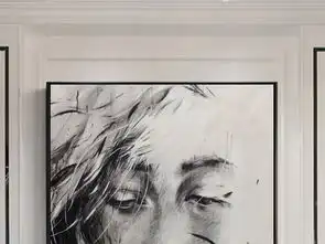 北欧简约黑白手绘美女人物油画现代艺术家居装饰画无框画图片设计素材高清模板下载10.52mb其他大全