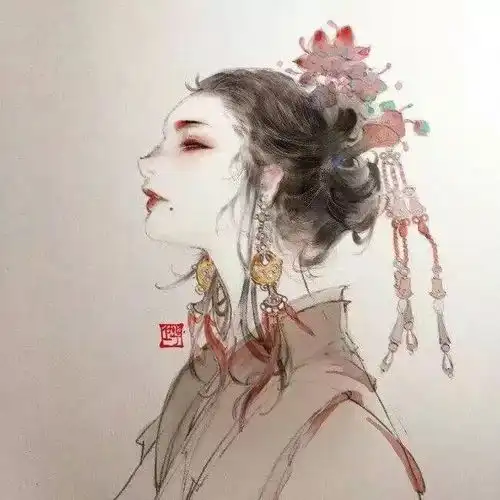 古风头像梦醒人间看微雨,江山还似旧温柔
