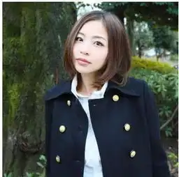 方脸短发发型图片唯美清纯颇有女人味的方脸发型