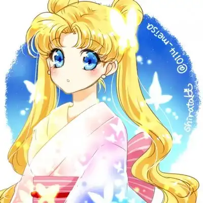 苏柒美少女战士手绘浴衣版日本微信头像我要个性网