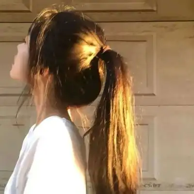 头像女落日晚风甘南