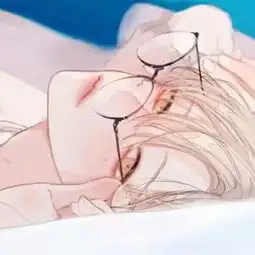戴眼镜美女卡通头像男人