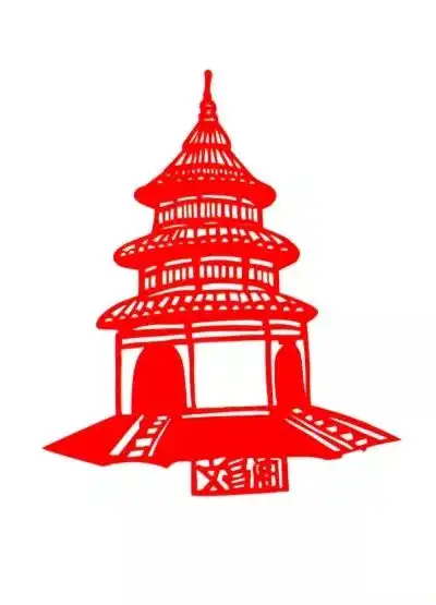 剪纸美女头像剪出