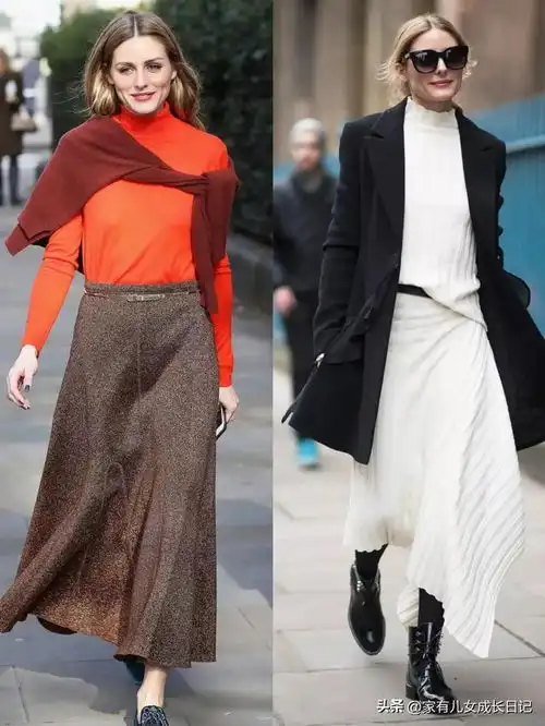 跟着ins博主学穿搭,毛衫半裙优雅高级感