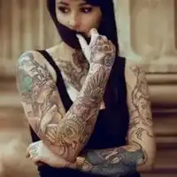 快手社会女头像超清纹身