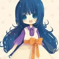 适合做微信图像的背对扎小辫的小女孩
