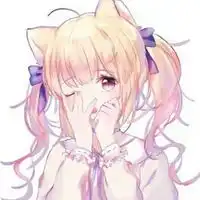 猫耳女生动漫头像动漫呆萌可爱猫耳女生头像
