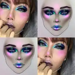 你还在玩明星网红仿妆人家已经把超美超惊艳的美人图搬到脸上啦