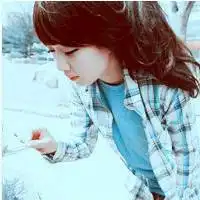 女生夕阳背景qq头像