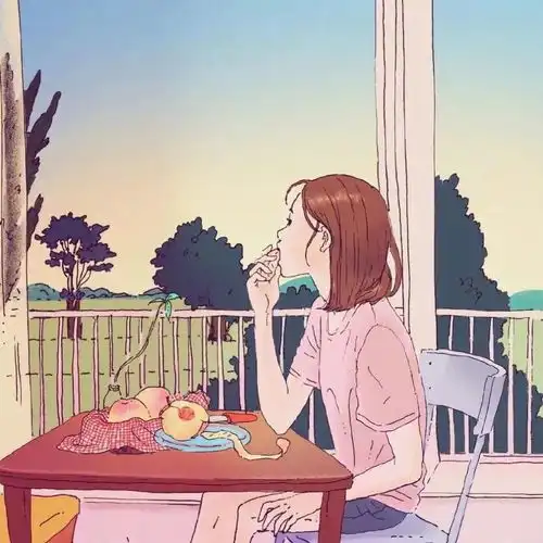 个性插画女生头像