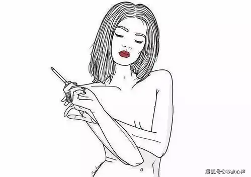 简笔画头像女生ins三种