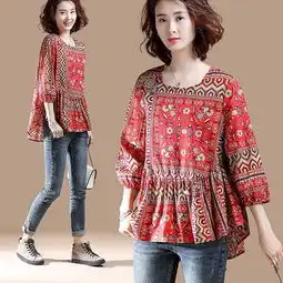 头回见这么美大码婆婆衫,微胖女人这样穿,绝对没人敢说你胖