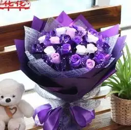 华华卡通花束加盟图片加盟店装修图