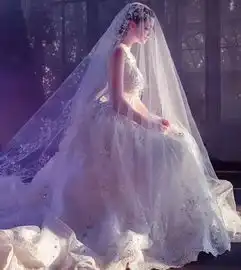 仙女头像梦幻漂亮婚纱