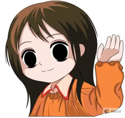 flash鼠绘自编教程之三挥手的小女孩