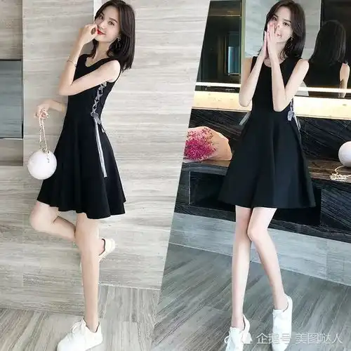 气质甜美清纯连衣裙美女