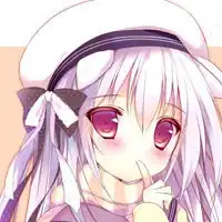 可爱小女孩头像大眼睛皱