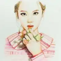 手绘黑白女头图片微信头像图片大全