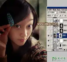 ps给性感的小美女调出金色艺术效果5