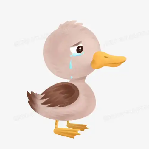 卡通红色头像女丑小鸭