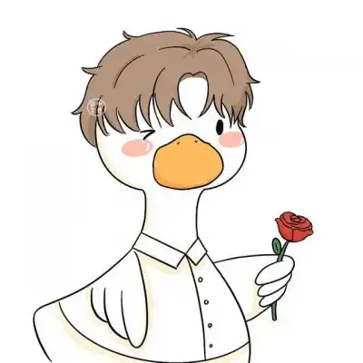 一左一右情头鸭子可爱呆萌图片