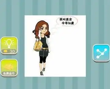 看图猜成语我叫美女今年16岁左边一个女人