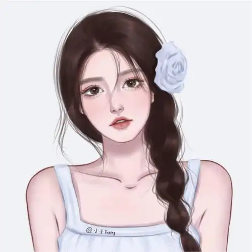 森女头像文艺范手绘春夏