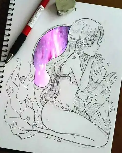 波兰美女艺术家笔下的人物插画,每一张都适合做头像