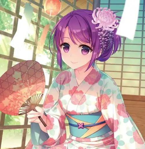 二次元和风美图可爱女生头像,人见人爱的她们,笑起来的样子真美