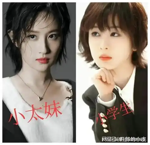 刘亦菲狼尾造型撞脸王楚然神似刘诗诗高贵冷艳短发美又出新高度