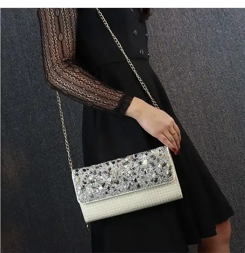 洋湖轩榭晚宴包女2019新款包欧美手拿包单间斜挎石头包a