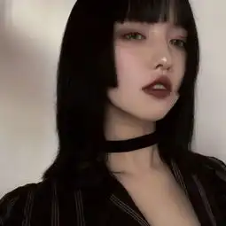 最潮酷酷女生头像黑暗系高冷女图