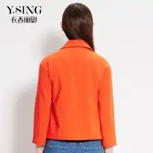 欧美风双排扣