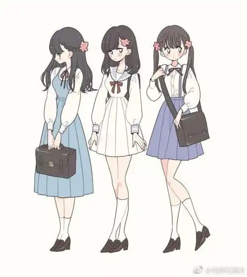 扣扣头像女生小清新手绘