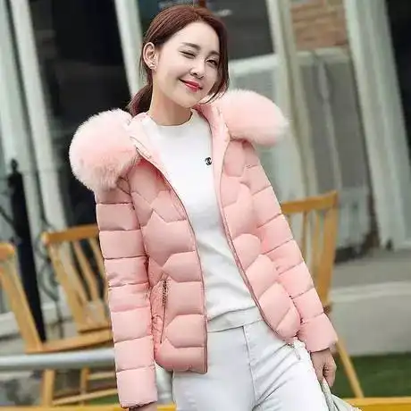 让人少女心爆棚的粉色羽绒服,修身减龄更显白美得让人窒息