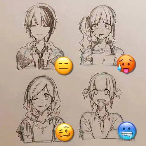 日本画师绘制表情拟人,小黄脸变身帅哥美女,每一个都好传神