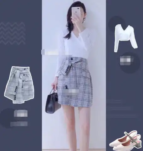 可甜可盐的夏季穿搭,适合零零后小个子女生,让你上学约会两不误