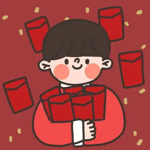 新年情侣头像新年红色系动漫情头