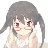 戴眼镜美女卡通头像有些