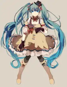 二次元少女头像真人初音