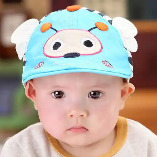 春季男童女童6到12个月婴儿帽子春夏薄款1岁小孩宝宝儿童3鸭舌帽0