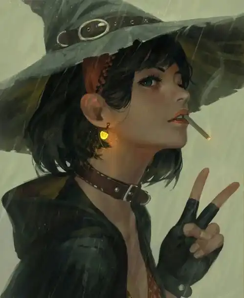 超棒这个大佬笔下的冷艳女武士,看一眼就被俘虏了