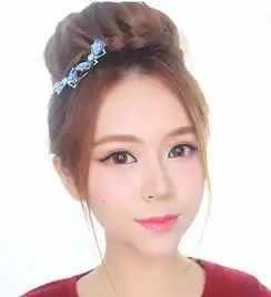 适合春季的盘发发型清爽利落有活力