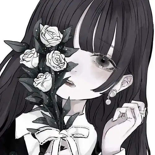 二次元黑暗头像女图文爆