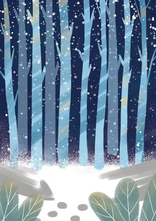 卡通唯美手绘梦幻风景插画女孩麋鹿鲸鱼森林梦境psd模板设计素材清新卡通插画模板