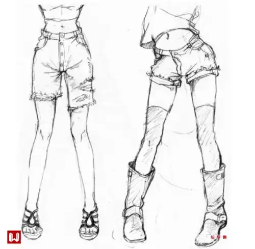 漫画女生的牛仔裤怎么画牛仔裤漫画画法教程