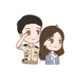 太阳的后裔宋仲基宋慧乔q版手绘