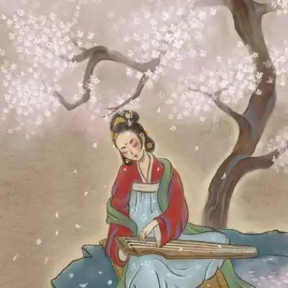 油画棒头像女生仙气晚清