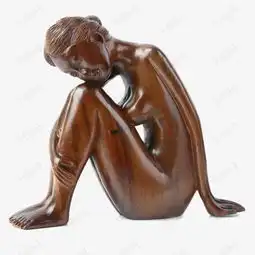 木雕工艺品坐着的女人素材图片免费下载高清png千库网图片编号8192118