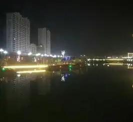 夜色下湖水图片头像